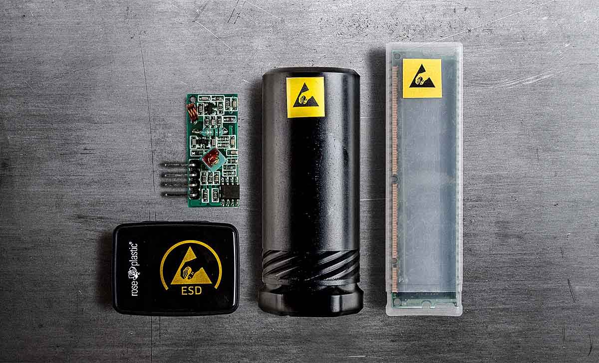 Our ESD protective packaging solutions protect sensitive electronic components from electrostatic discharge.