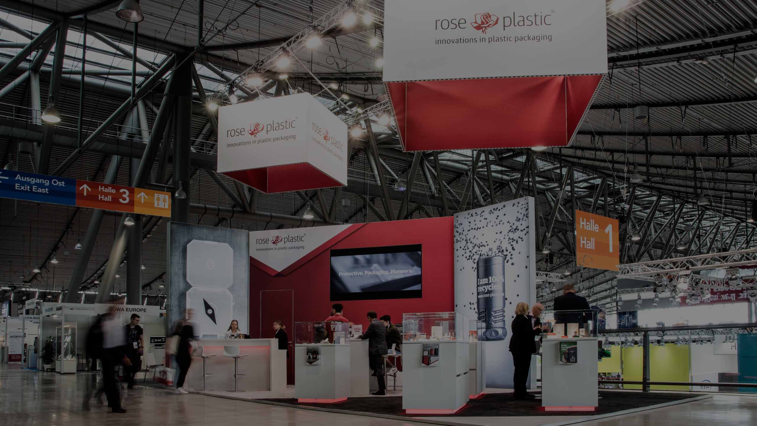 rose plastic's participation in trade fairs worldwide.