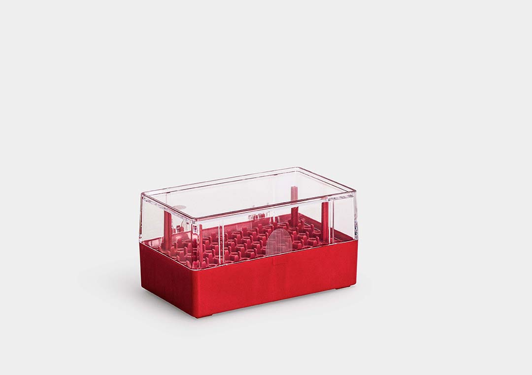 MicroBox MB 10 : un emballage de haute qualité pour 10 micro-outils, fraises de précision et forets.