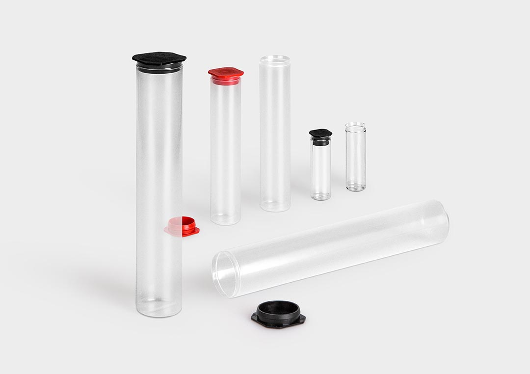 BouchPack : tubes en plastique - rose plastic