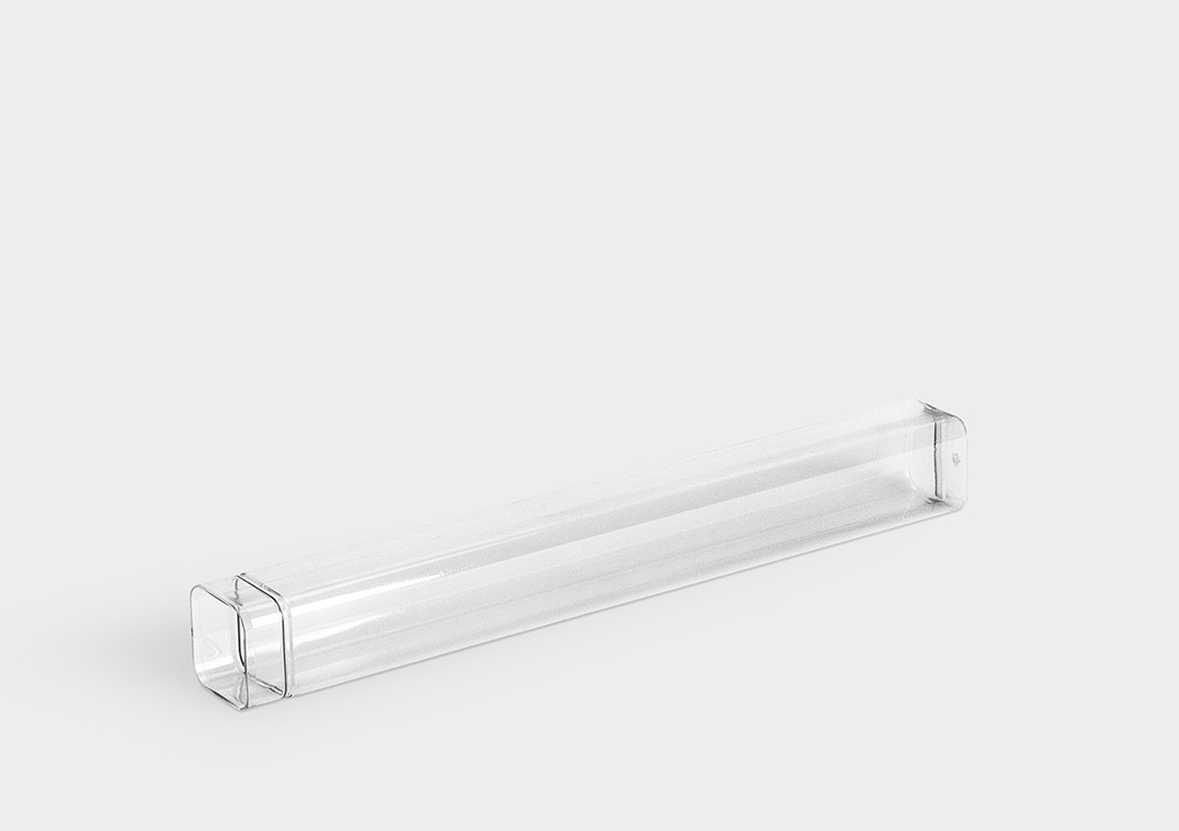 TopPack XLine : le tube d'emballage en plastique pour outils à queue extra longue.