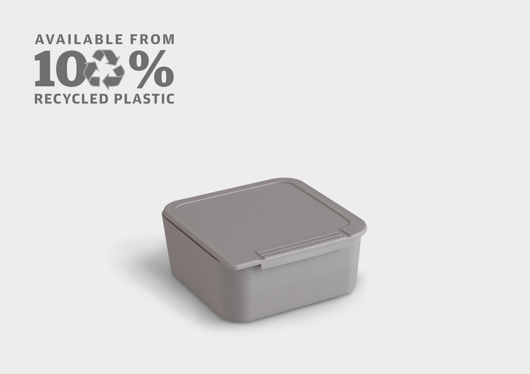 rose plastic product UniBox made from recycled material.